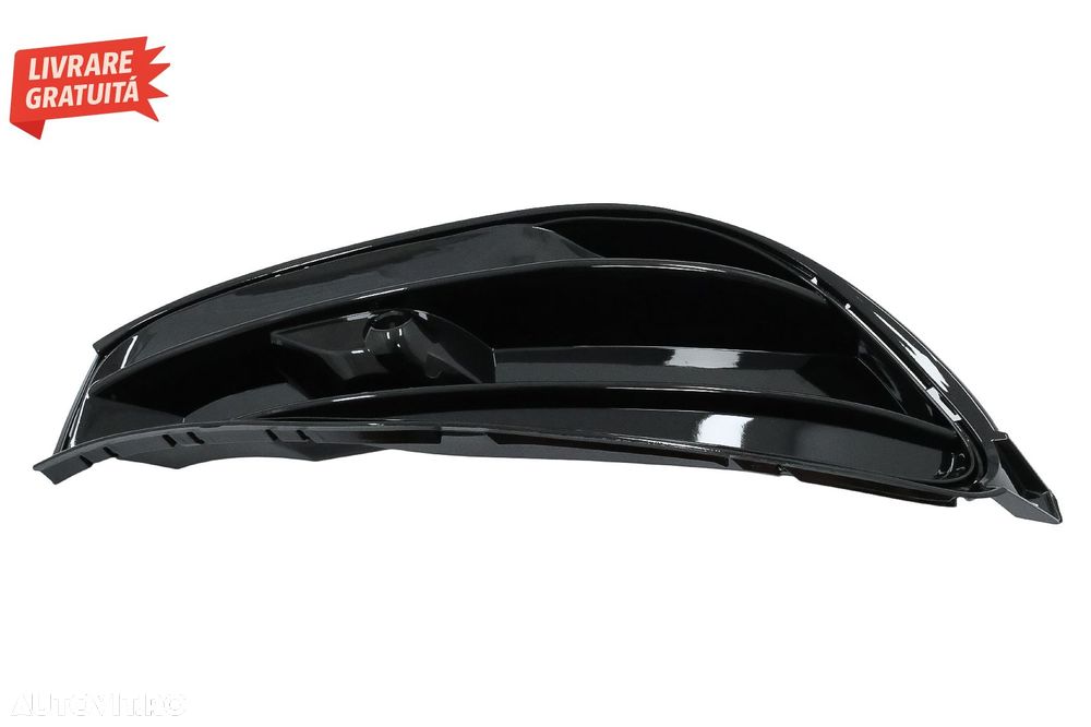 Grile Laterale Bara Fata Negru Lucios Mercedes CLA W117 C117 Facelift (2016-2018) - livrare gratuita - 5
