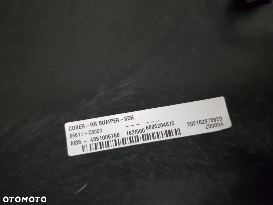 HYUNDAI i20 II ZDERZAK TYLNY TYŁ 14-17 PDC 86611-C8000 NOWY OEM - 7