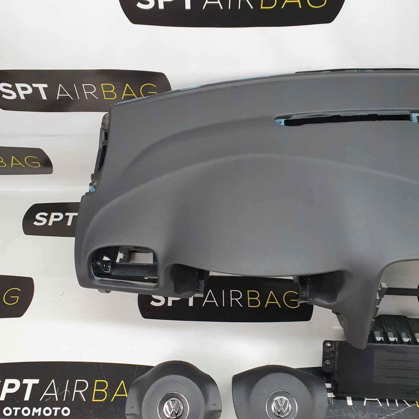 VW GOLF VI 6 DESKA ROZDZIELCZA KONSOLA KOKPIT PULPIT PODUSZKI AIRBAG AIR BAG PASY KIT SET - 2
