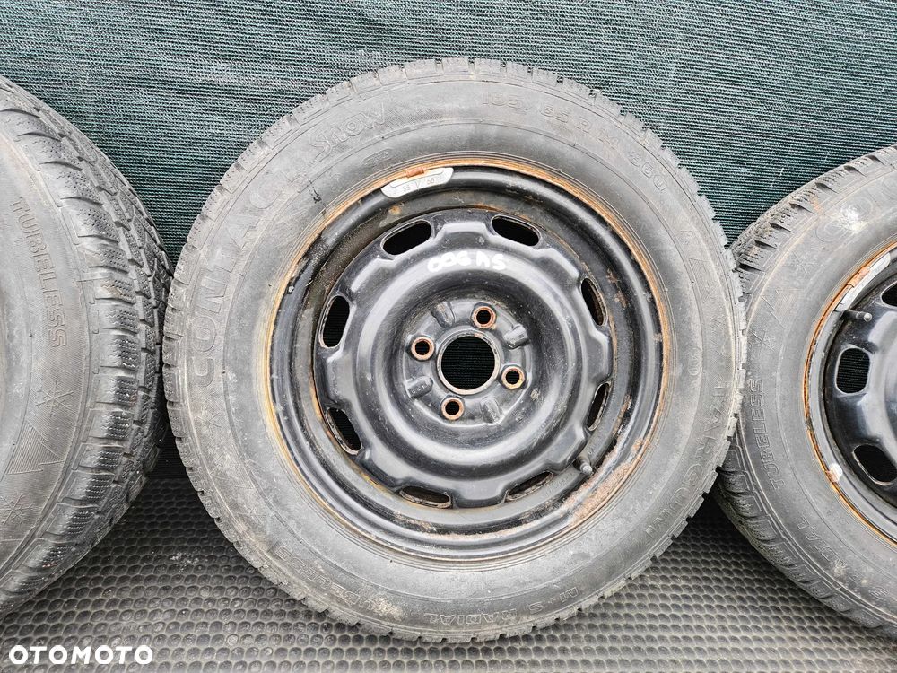 Kola Felgi R14 4x100 6J ET45 Stalowe Opony Zimowe 185/65 VW Skoda Seat - 5