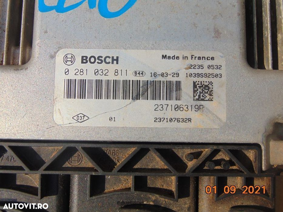 Calculator Motor renault Clio 1.5dci euro 6 ECU Dacia Logan Dokker San - 2