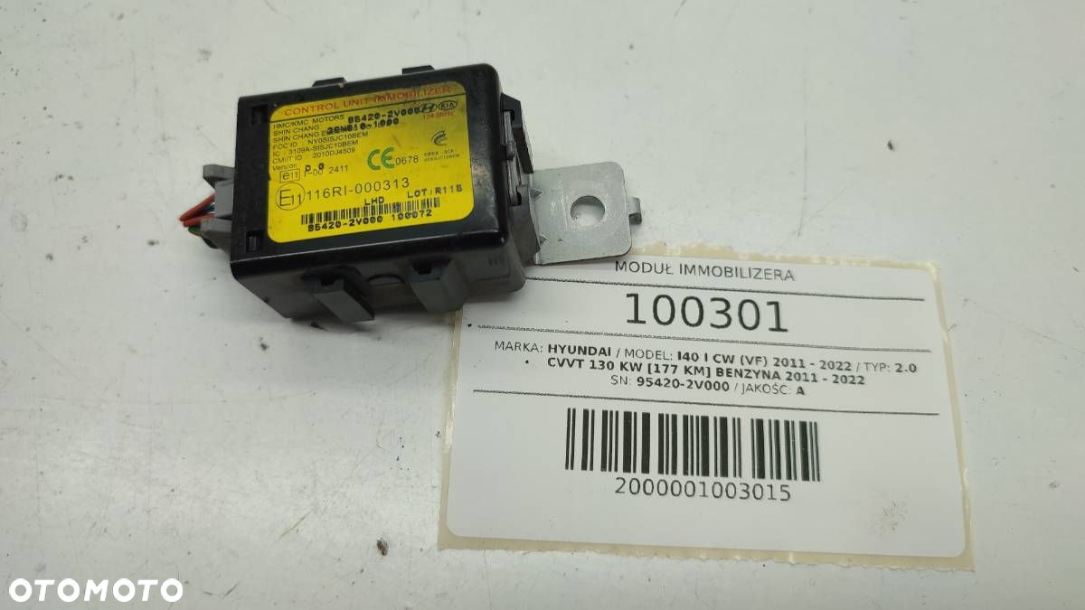 MODUŁ IMMOBILIZERA 95420-2V000 I40 2011 - 2