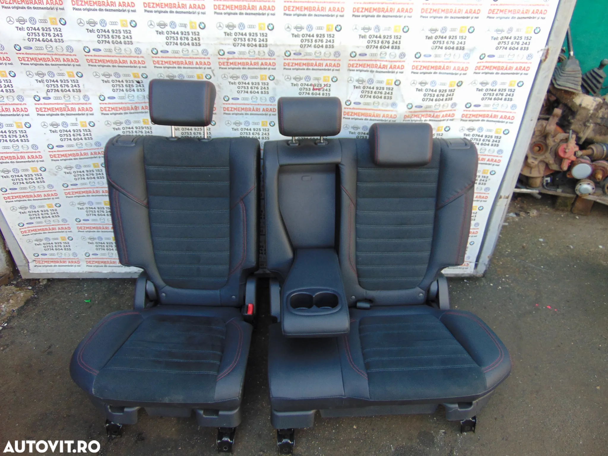 Scaune Mitsubishi Outlander 3 scaune fata banchete spate bancheta interior piele - 2