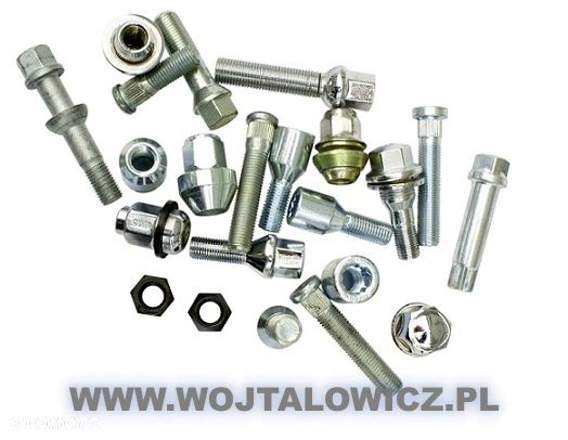 Nakrętki Ford 12x1,5 klucz 19, Toyota 12x1,5 klucz 21 do kół - 1