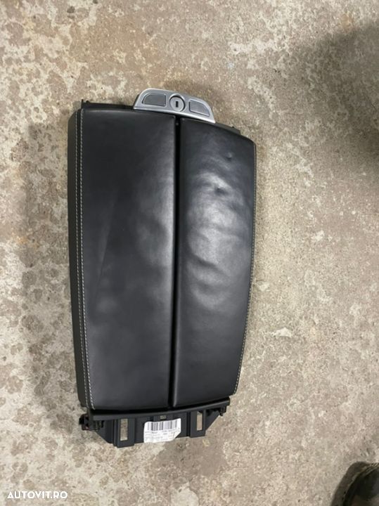 cotiera  din piele Nappa neagra perfect funcțională pentru bmw seria 6 Gran coupe F06 F12 f13 cabriolet cabrio - 2