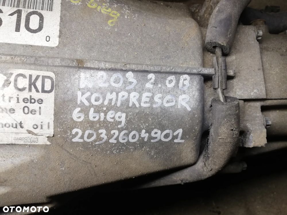 SKRZYNIA BIEGÓW MERCEDES W203 2,0 KOMPRESSOR 2032604901 - 2