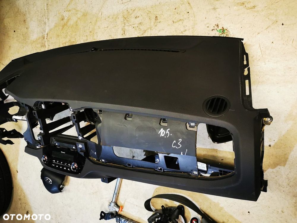 DESKA ROZDZIELCZA konsola kokpit pulpit poduszki airbag pasy KOMPLET ORYGINALNY Kia Sportage III  GDYNIA - 3