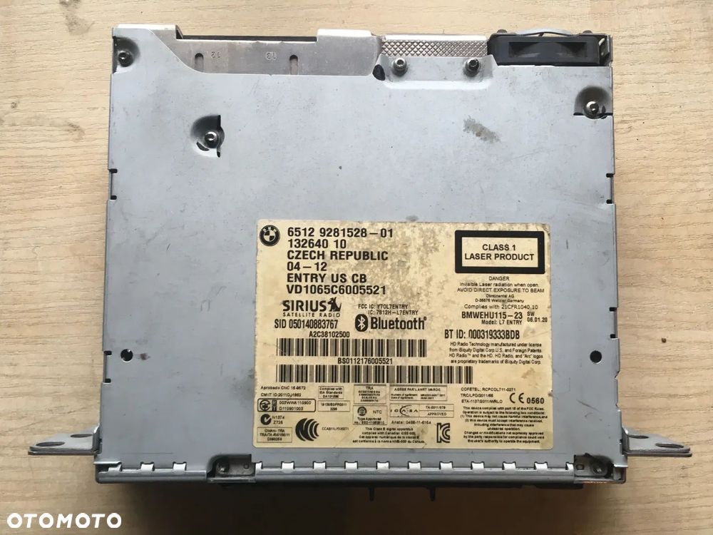 RADIO BMW PROFESSIONAL CD 9281528 1 F20 F21 2 F22 F23 3 F30 F31 F34 GT - 1