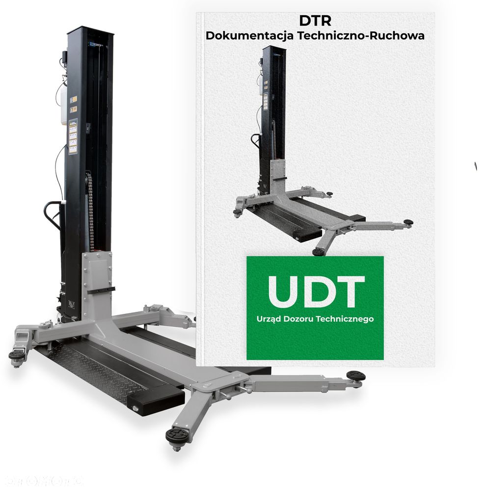 Podnośnik Jednokolumnowy Mobilny ETGE- 2800LIFT Pełny Automat Udźwig 2800KG - 12