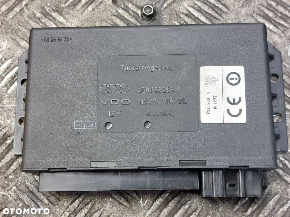 MODUŁ KOMFORTU AUDI A6 C5 4B0962258N ID: 238625 - 1