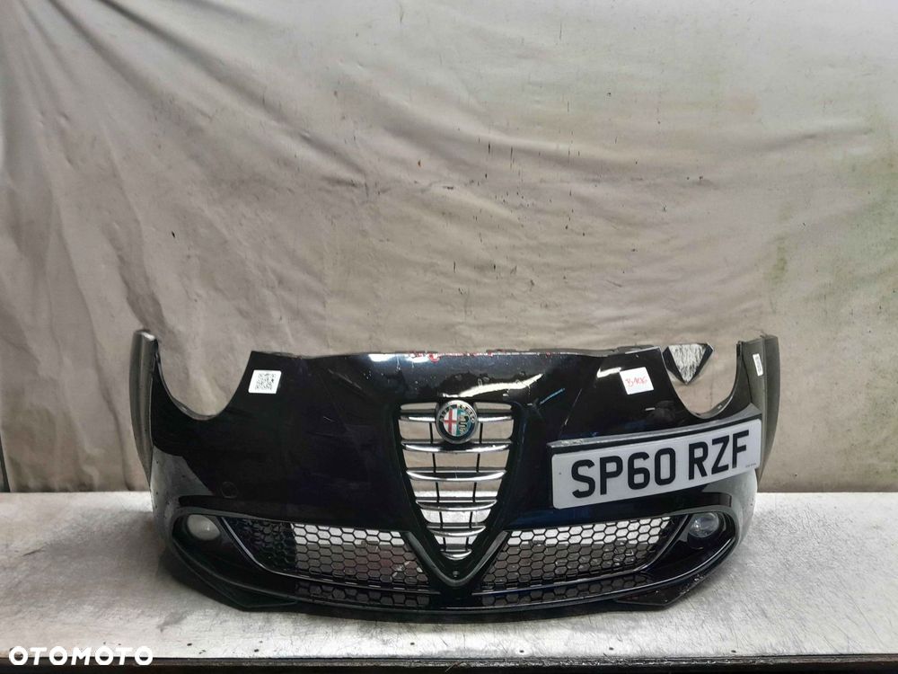 ^ ZDERZAK PRZÓD PRZEDNI ALFA ROMEO MITO CZARNY 981/B HALOGENY - 1