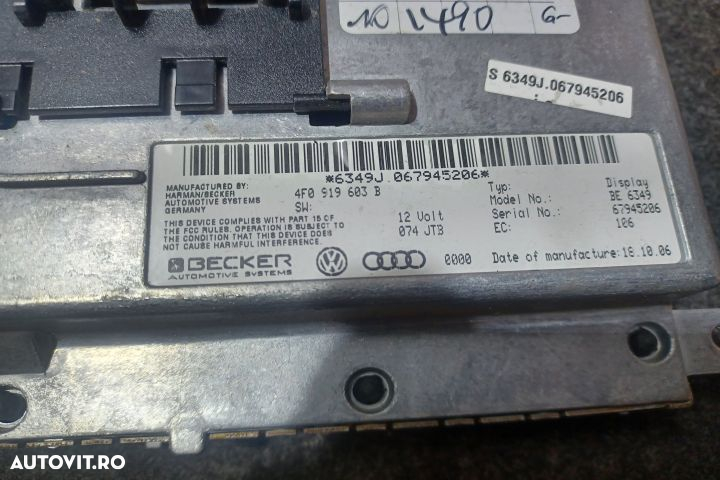 Display bord 4F0919603B Display ecran afisaj bord navigatie mmi Audi - 3