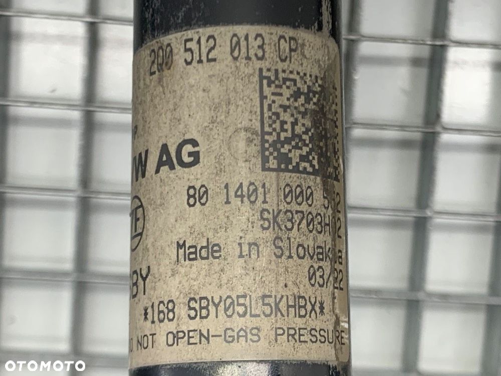 AMORTYZATOR LEWY TYŁ  SKODA SCALA (NW1) 2019 - 2022 1.5 TSI 110 kW [150 KM] benzyna 2019 - 2022 - 4