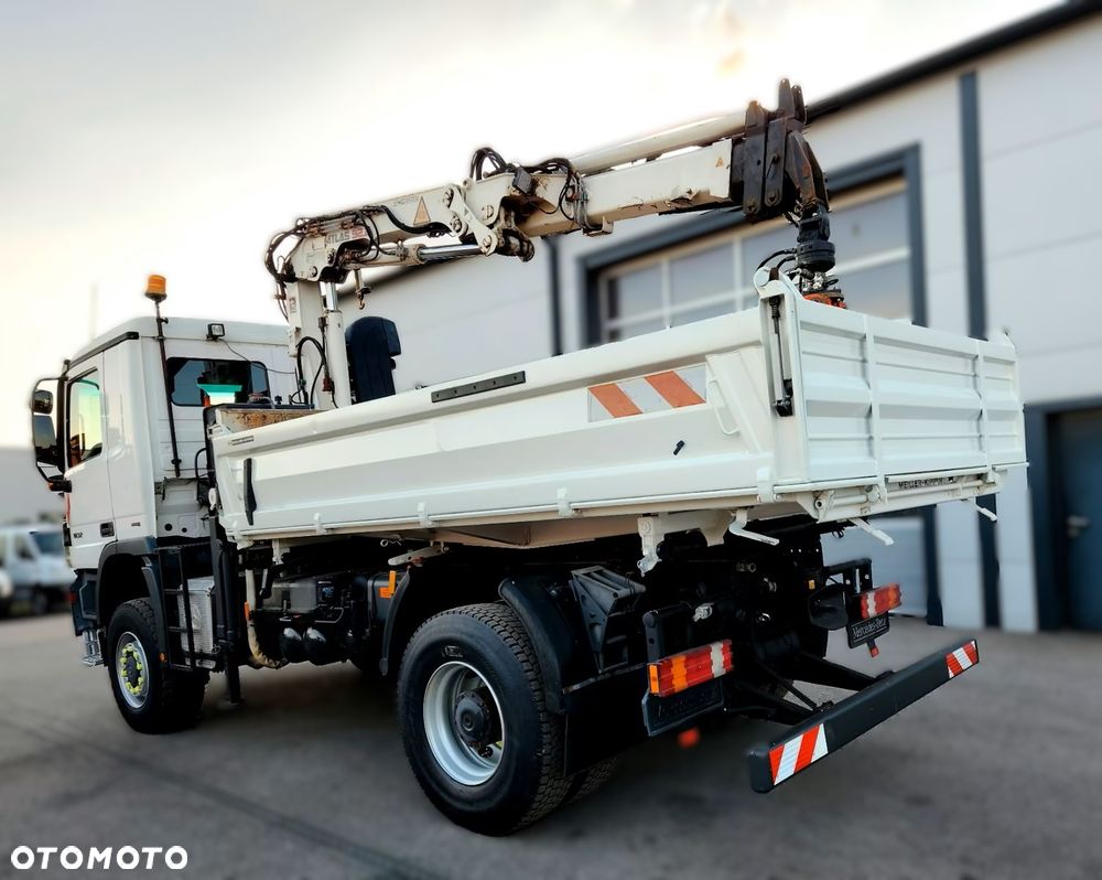 Mercedes-Benz Actros 1832 AK 4x4 – wywrotka 3-stronna MEILLER + HDS ATLAS 92.2 A2 – sterowanie radiowe - 6