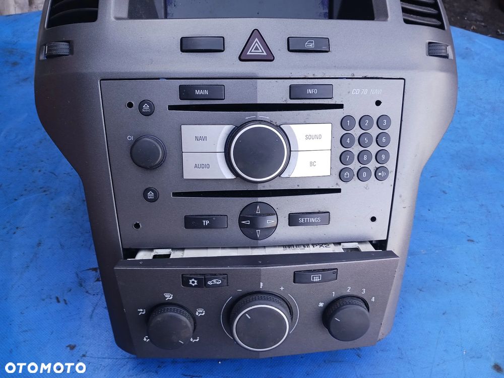 Radio Fabryczne CD 70 NAVI Opel Zafira B Astra H wyświetlacz kolorowy ramka panel środkowy zestaw MODUŁ STEROWNIK BLUETOOTH 13187911 - 3