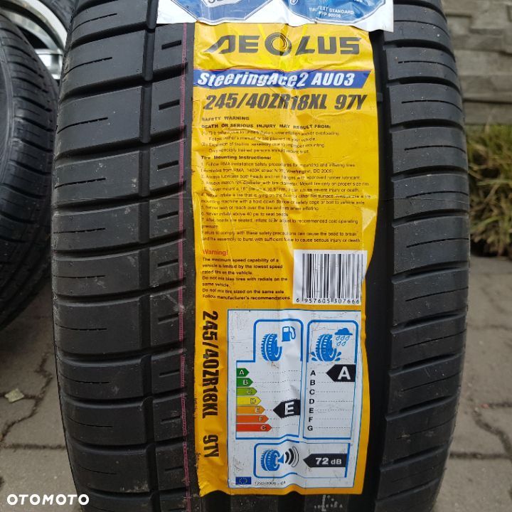 4x 8x18 ET20 5x120 Nowy komplet kół aluminiowych z oponami letnimi BMW 5, 6, 7 - 6