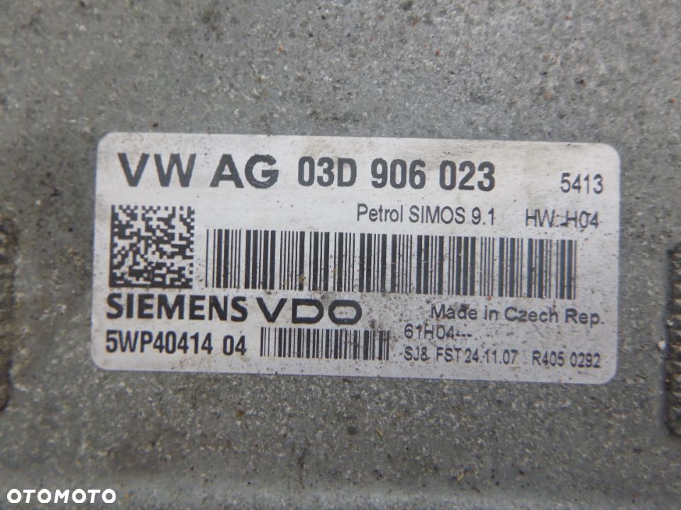 Skoda Fabia II 1,2 sterownik 03D906023 5WP4041404 - 2