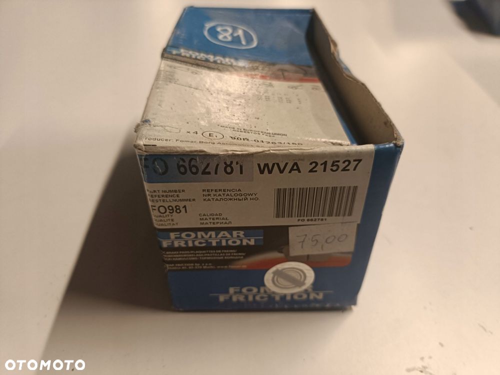 KLOCKI HAMULCOWE Nissan 200SX 240SX PRZEDNIE _ przód 662781 - 2