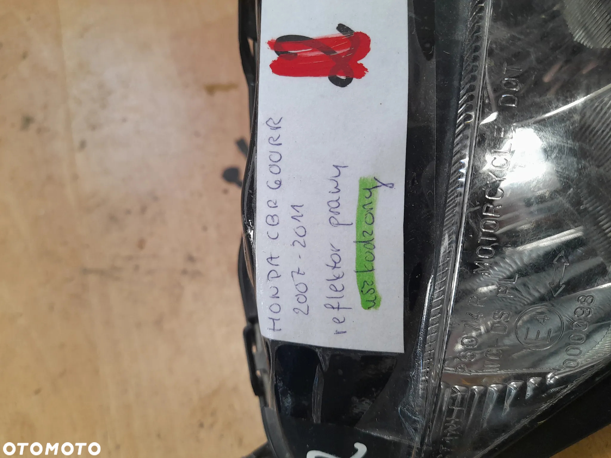Honda CBR 600 RR 2007 - 2011 reflektor przód lampa przednia uszkodzona - 4