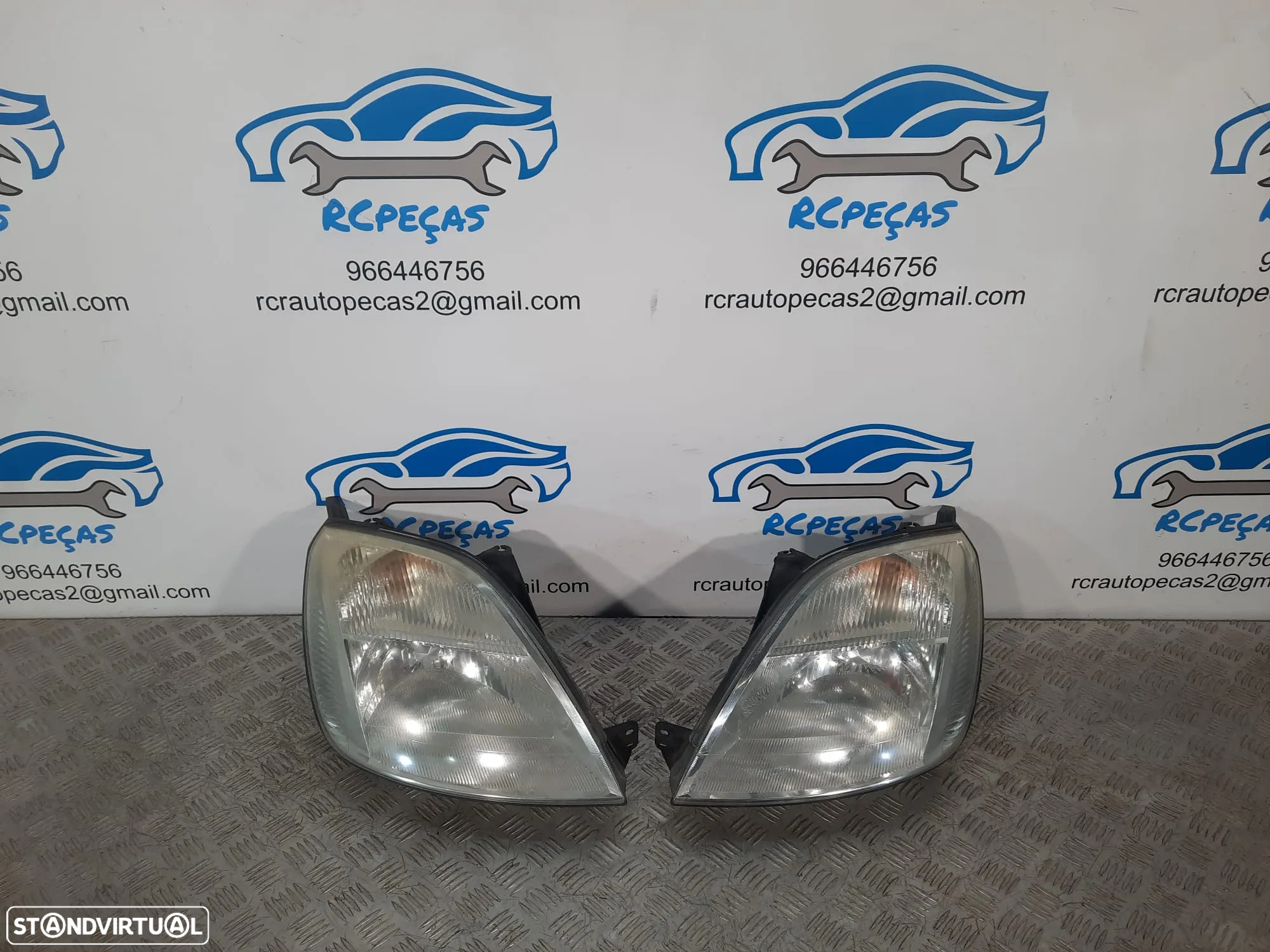 OTICA OTICAS ESQUERDA DIREITA FORD FIESTA V 5 MK5 OPTICA OPTICAS FAROL FAROIS ORIGINAL - 4