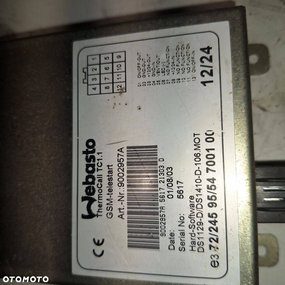 STEROWNIK GSM WEBASTO THERMCALL TC1.1 9002957A - 2