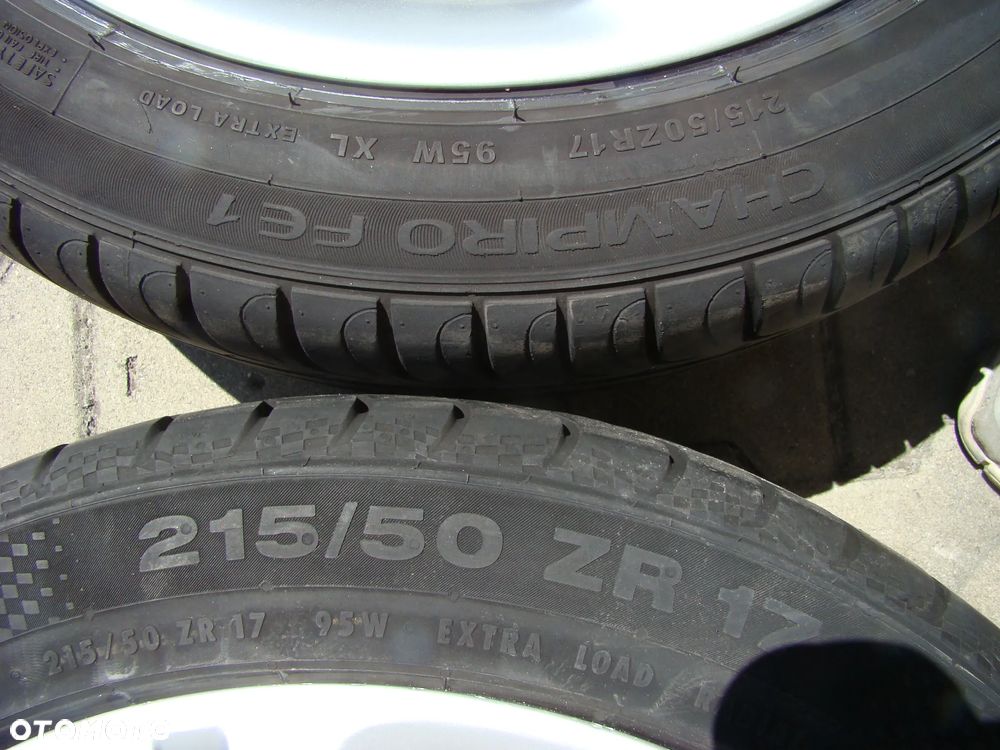 a290 5x112 Audi A3 8P 8V 8Y  7,5jx17 et52,5 opony lato 215/50 - 10