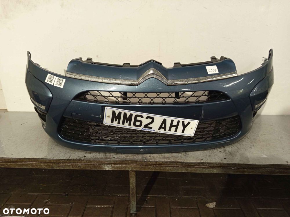 ^ ZDERZAK PRZÓD PRZEDNI DO CITROEN C4 PICASSO LIFT FL EZWD SZARY HALOGENY USZKODZONY - 1