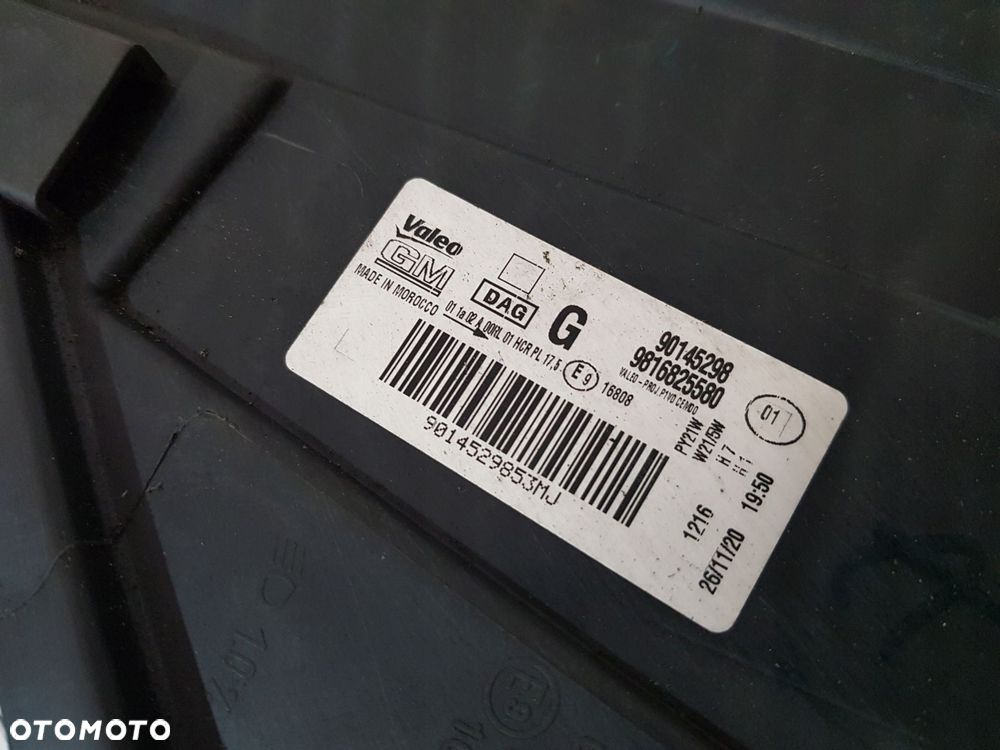 lampa lewa lewy przód 9816825580 opel combo e 21r eu - 16