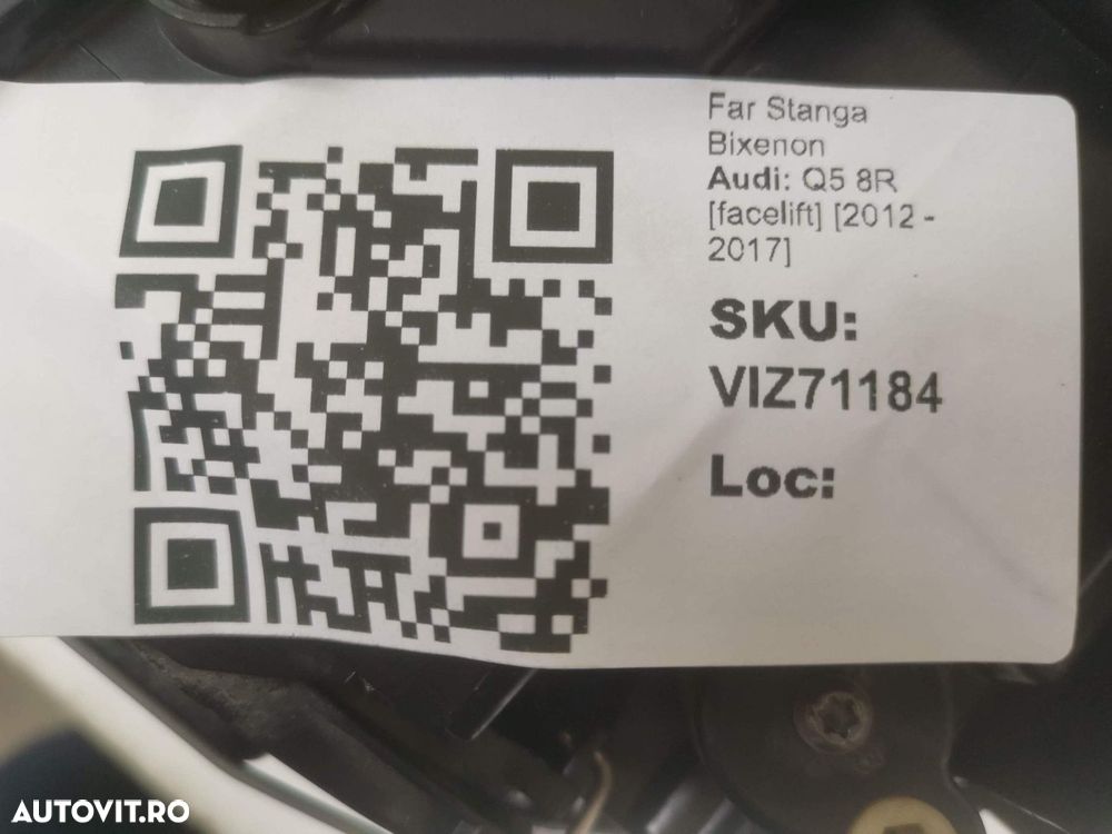 Far Stanga Bixenon Audi Q5 8R [facelift] 2012 2013 2014 2015 2016 2017 - 8