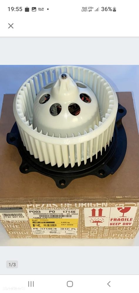 Sprzedaż wentylatora Renault Espace 4, Grand Espace 4 - 4