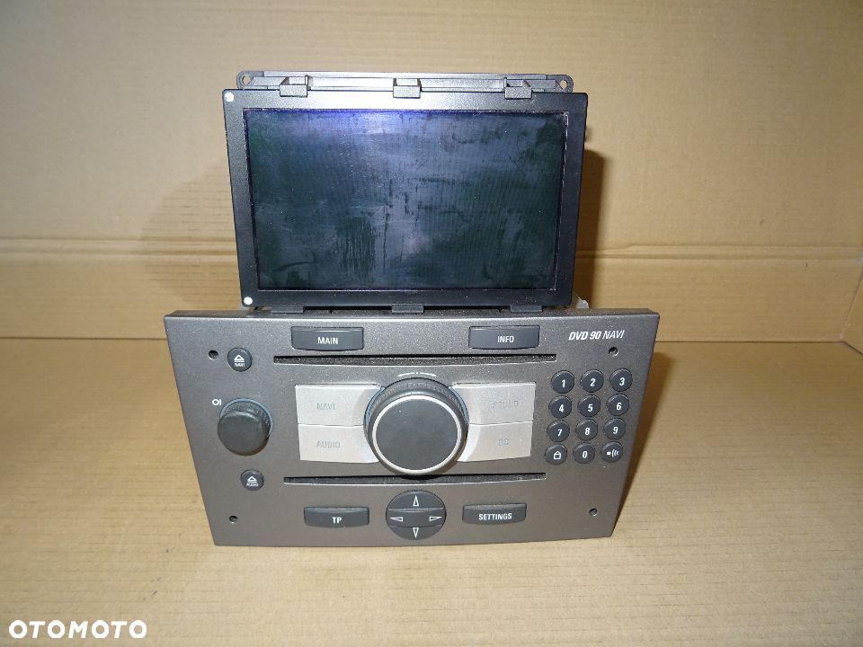 OPEL VECTRA C SIGNUM RADIO NAWIGACJA WYŚWIETLACZ MONITOR KOLOROWY CID CD70 DVD90 NAVI - PIN CARPASS - 11