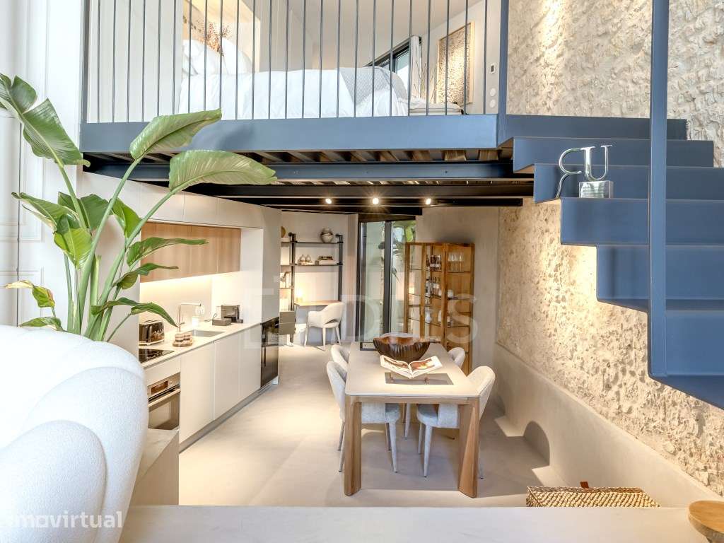 Loft com pátio privativo em edifício premiado, Campolide - Grande imagem: 4/33