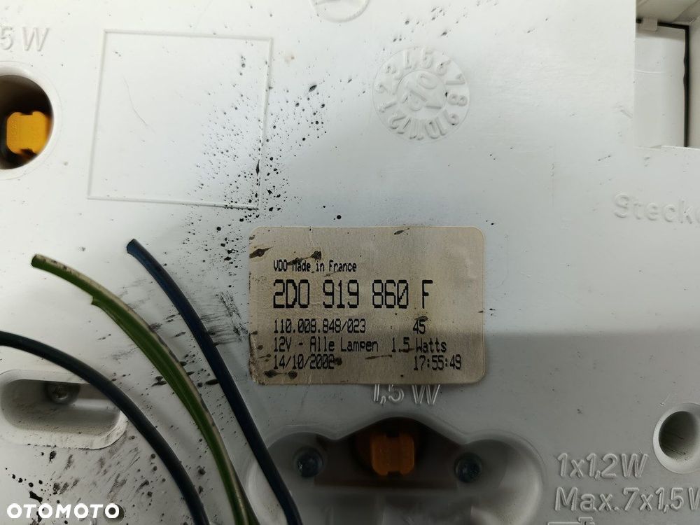 LICZNIK VW LT 35 2D0919860F 110.008.848 2.8 TDI - 9