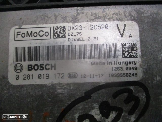 Centralina 0281019172  DX2312C520V   DX233K772AC    BJ3214C579AC   JAGUAR XF 2013 2.2D AUT 200CV 4P CINZA BOSCH - 5