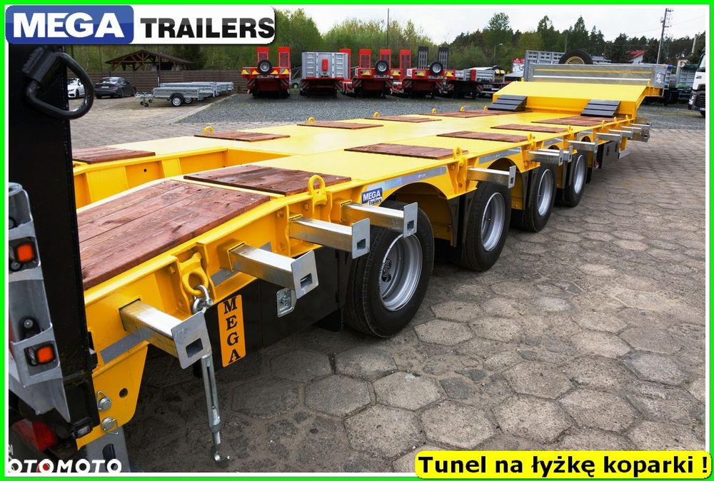 Mega Nisko podłoga 4 osie,  dł. 9,50 m, TUNEL na RAMIĘ KOPARKI !!! - 41