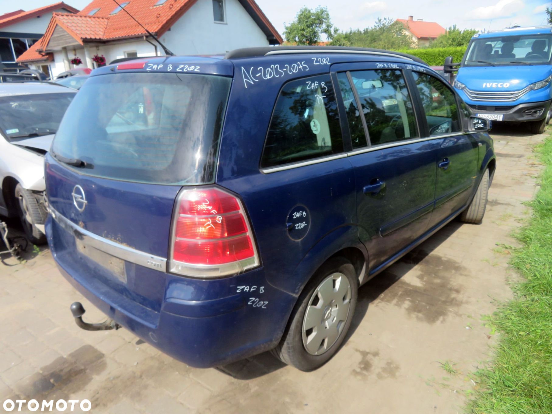 OPEL ZAFIRA B 2006 Z20Z 1.9 CDTI Z19DTL 100KM M32 MZ4 GRANATOWY na części - 5