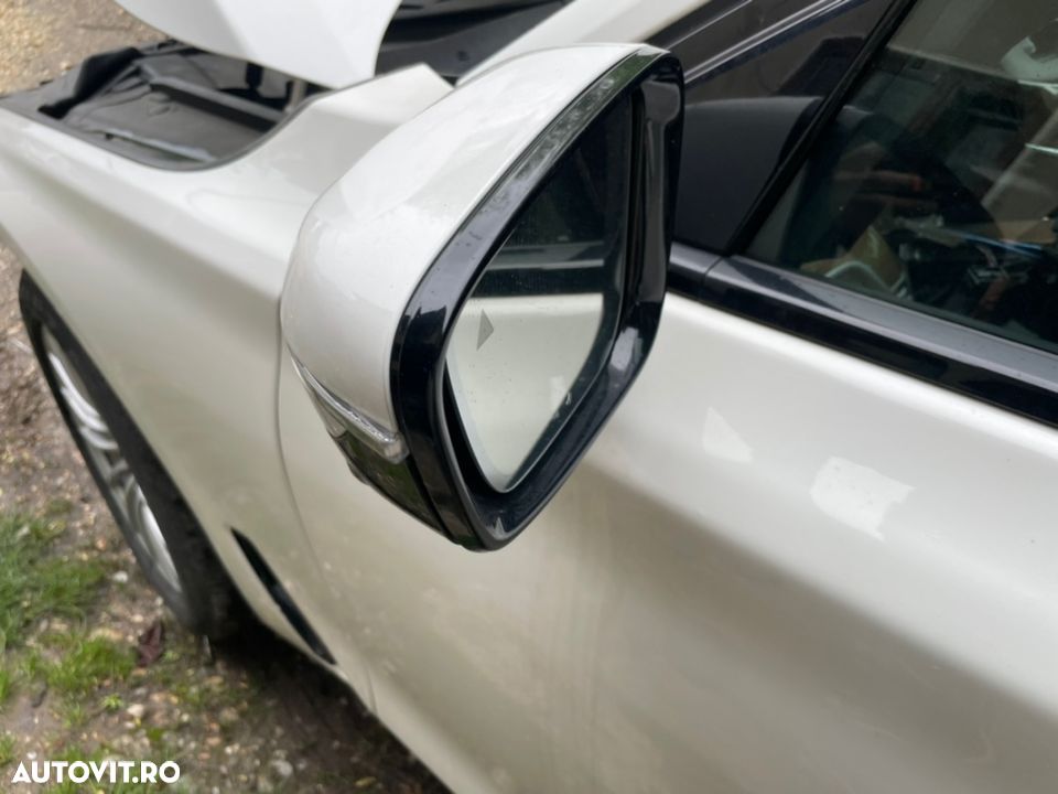 oglinda oglinzi stânga sau dreapta model cu camera 360 sideasist bmw g11 g12 seria 750xd 750i 730d 740xd Mpachet cu brat negru lucios - 7