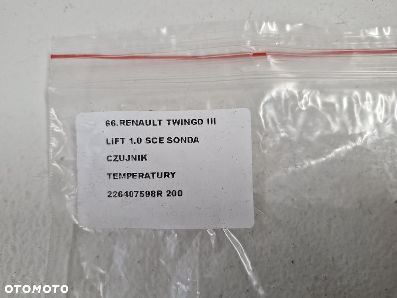 renault twingo 3 iii czujnik temperatury spalin 226407598r - 7