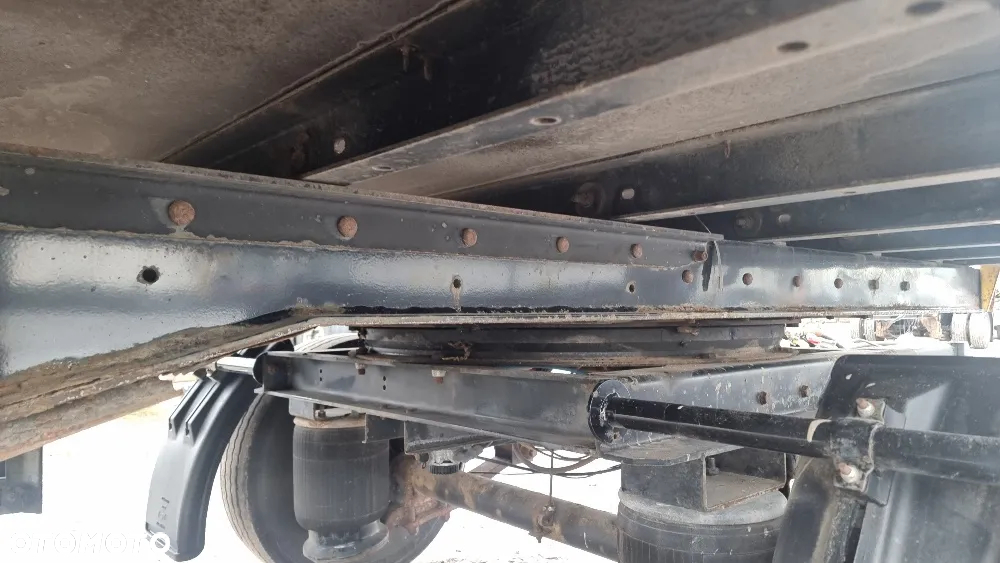 Saxas 15.500zł netto PRZYCZEPA 7,05m DMC 12.000KG KONTENER PODUSZKA ST.BDB MOŻLIWOŚĆ TRANSPORTU - 8