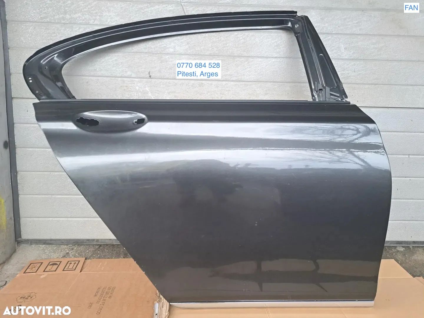 Usa dreapta spate gri sobolan ( gri inchis ) BMW G11 G11  LCI goala, reparata ( chituita si vopsita ) - 1