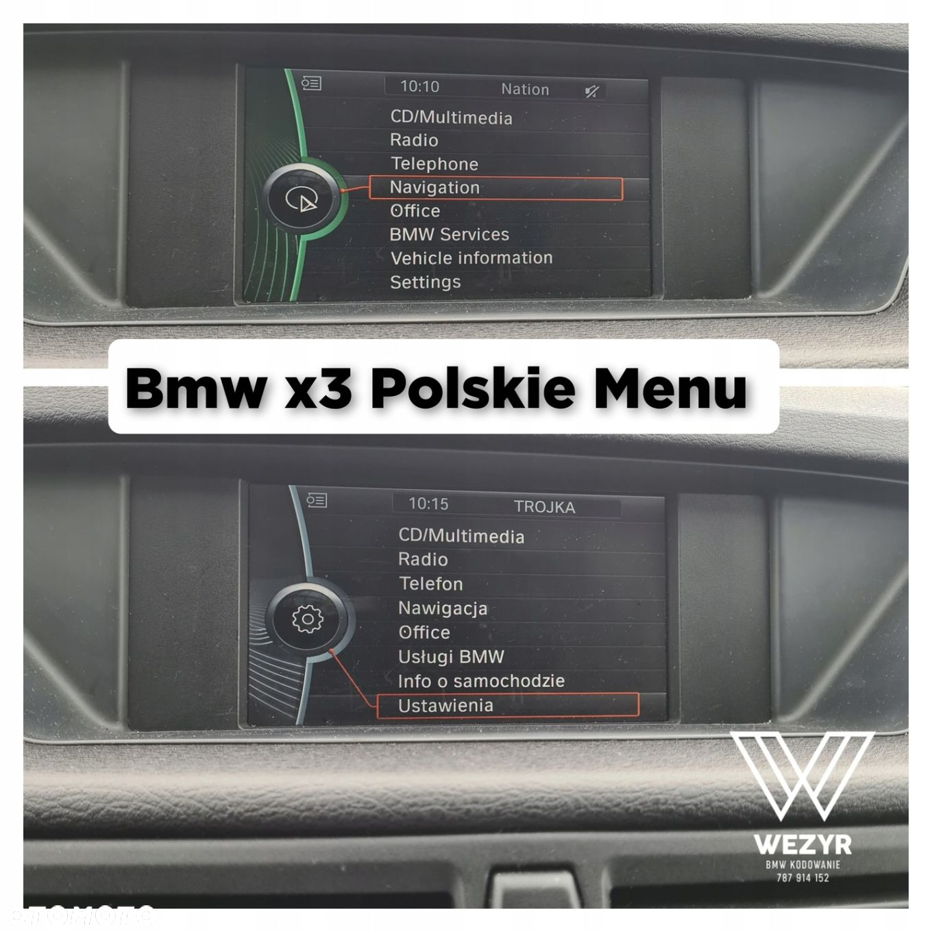 POLSKIE MENU BMW CIC CCC EVO NBT PL SPOLSZCZENIE - 2