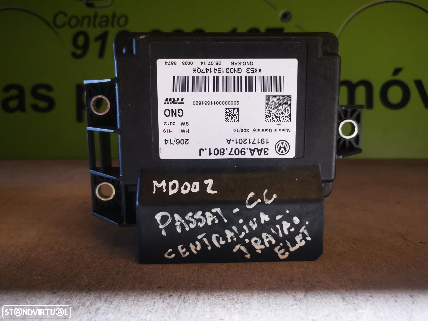 VW PASSAT MÓDULO TRAVÃO MÃO ELÉCTRICO - MD002 - 2