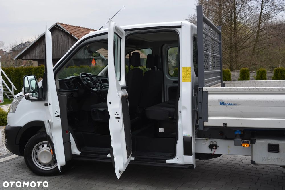Ford TRANSIT_PIĘKNY 2020/21 Rok-EURO 6+KLIMA_SOLIDNA 3-STRONNA ORYGINALNA WYWROTKA Z WŁOCH_7-OSÓB BRYGADÓWKA DOKA - 19