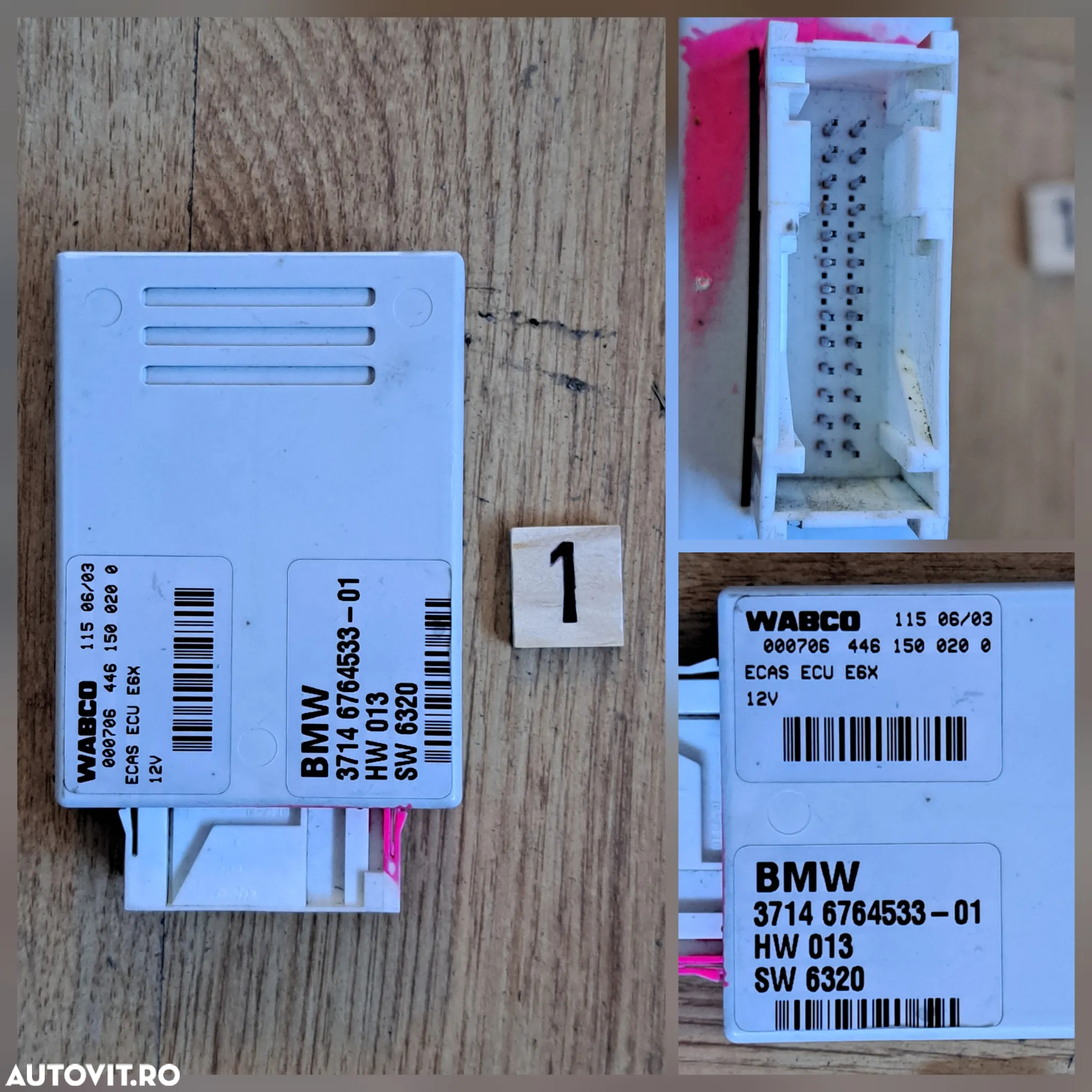Modul calculator ECU suspensie perne spate bmw seria 5 7 x5 x6 E F - 2