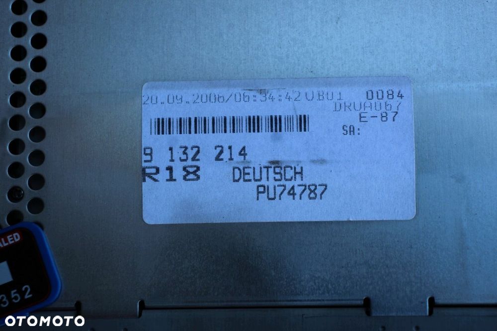 Radio BMW PROFESSIONAL CD e90 e91 e92 e93 e87 e82 e88 9132214 (4352) - 6