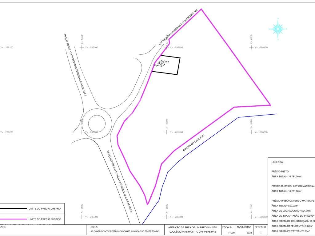 Terreno com grande potencial de construção em estrada de Quarteira ... - Grande imagem: 2/7