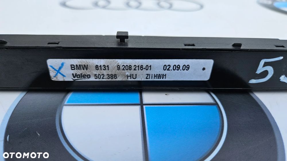 BMW X5 E70 X6 E71 Zespół przełączników konsoli środkowej Panel sterowania PDC Klapa Fotele 9208216 - 7