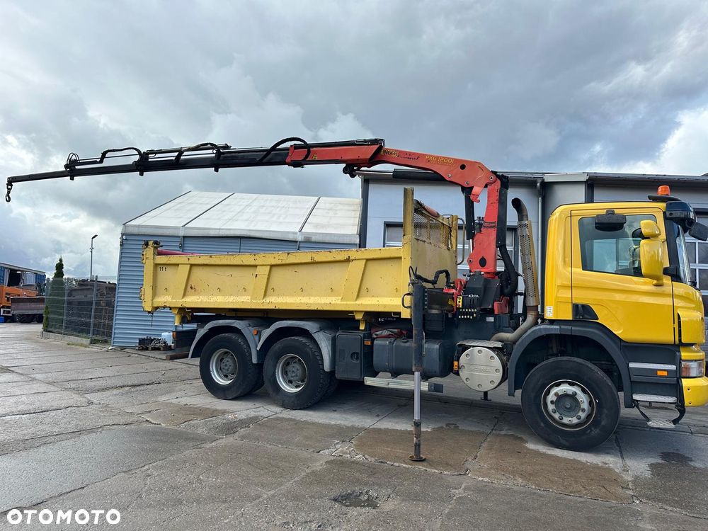 Scania P340  Wywrotka  + żuraw - 24