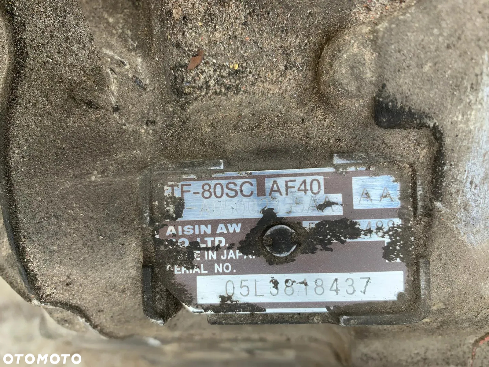 SKRZYNIA BIEGÓW FIAT CROMA TF-80SC AF40 2.4 JTD - 2