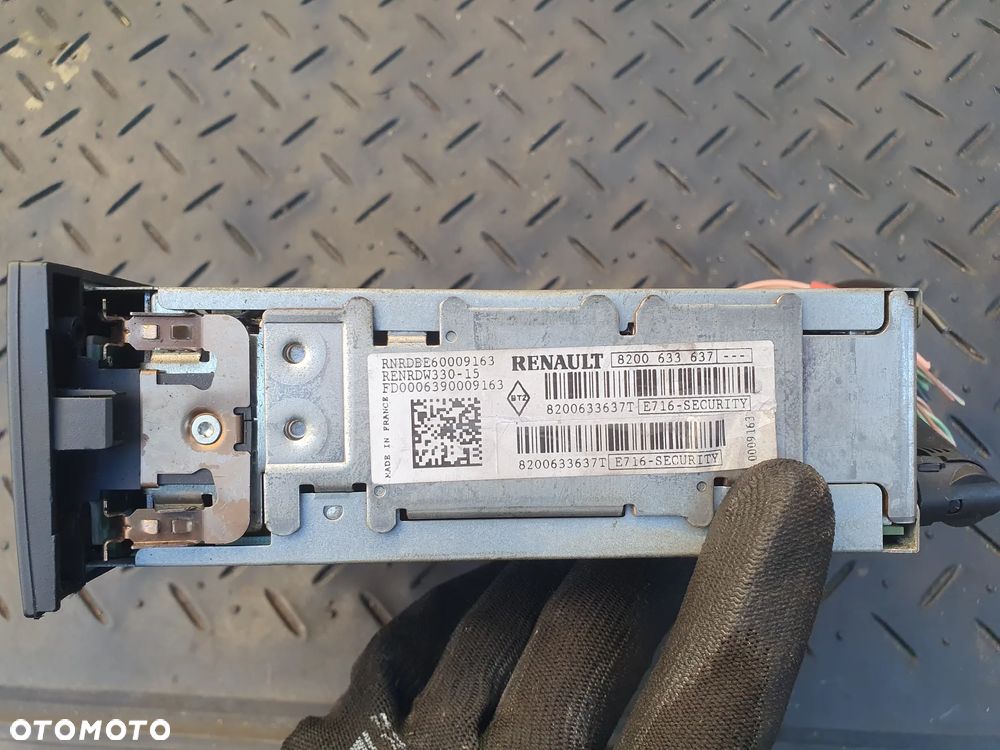 RADIO CD FABRYCZNE RENAULT MEGANE II SCENIC II 8200633637 - 3